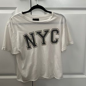 cropped NYC t shirt